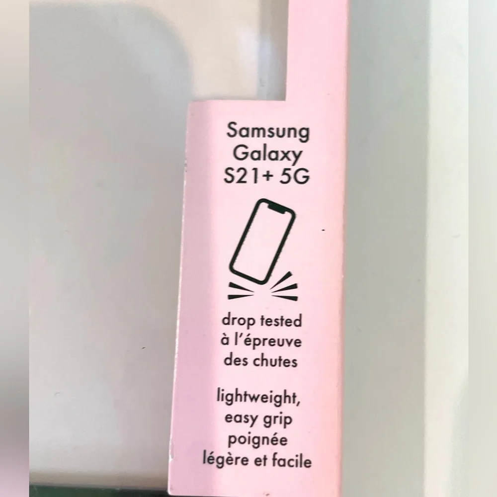 Kate Spade Hollyhock Floral Protective Clear Hardshell Case for Galaxy S21 + 5G